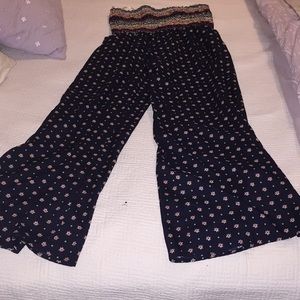 Summer flared lightweight pants